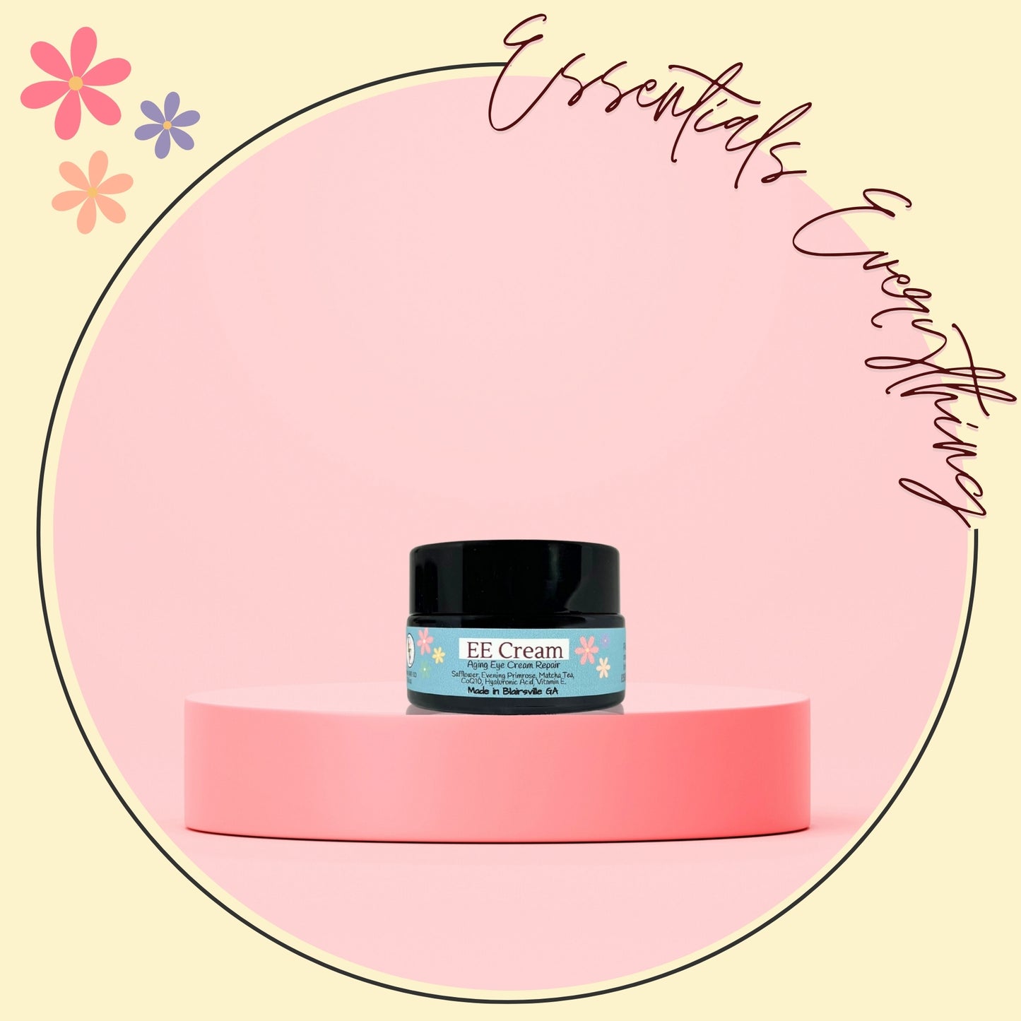 EE Cream - All Natural, Anti-Aging Eye Contour Cream by Essentials Everything Skin Care Co. 0.5oz.