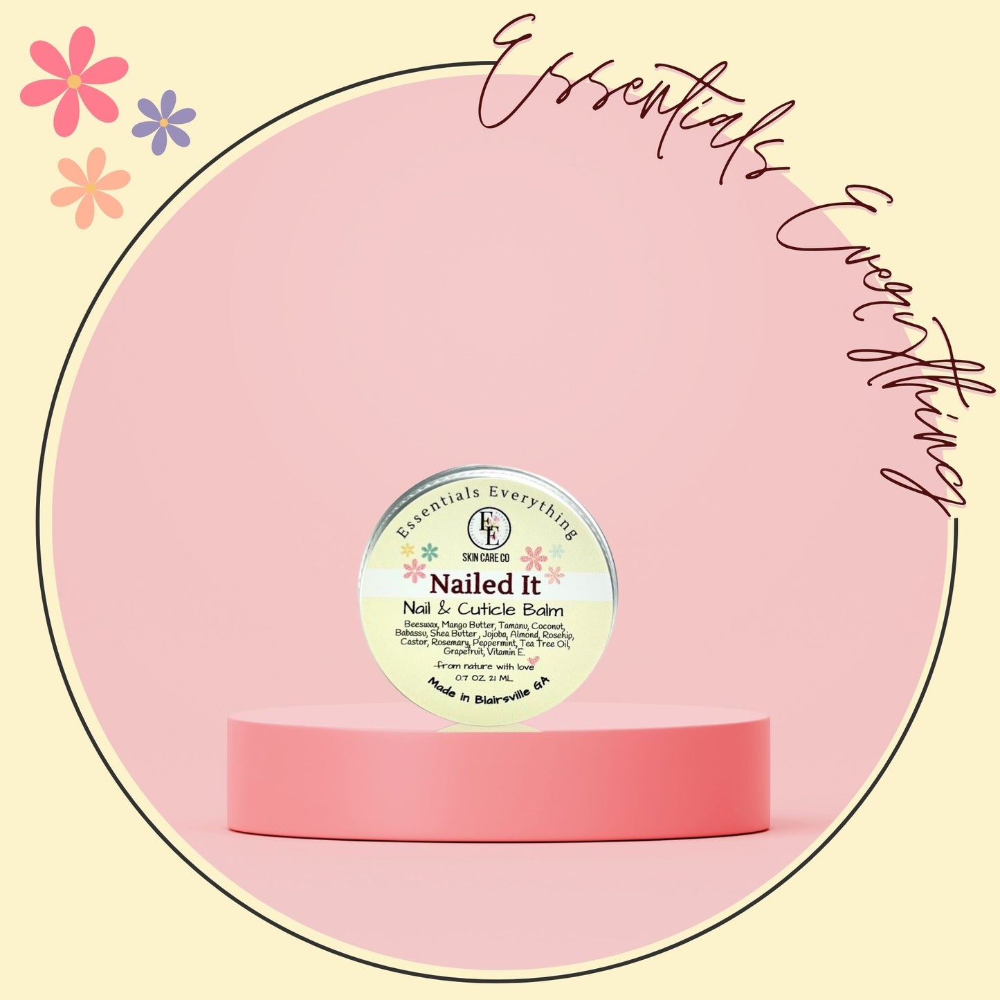 Nailed It - All Natural Nail & Cuticle Balm 0.7 oz.