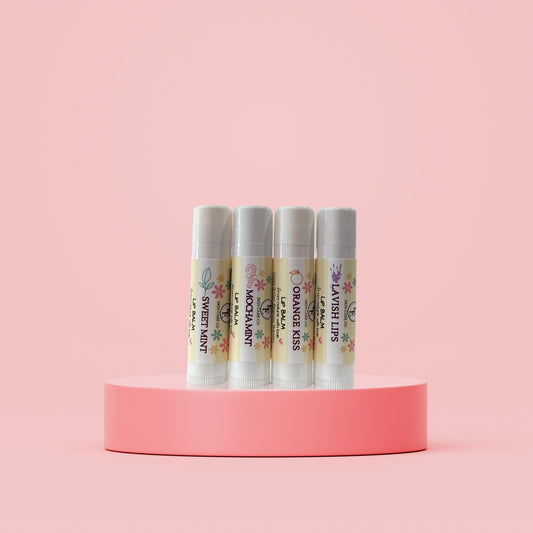 Natural Lip Balms  4 Flavors