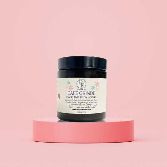 Cafè Grindè Natural Coffee & Dead Sea Salt Exfoliating Body Scrub