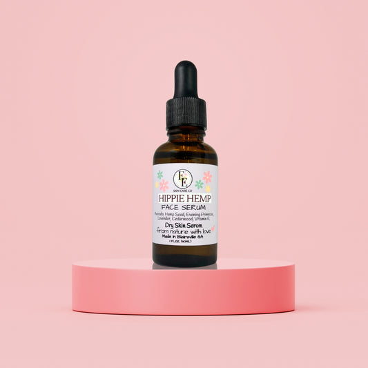 Hippie Hemp Hydrating Facial Serum for Dry & Mature Skin, 1 oz
