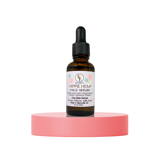 Hippie Hemp Hydrating Facial Serum for Dry & Mature Skin, 1 oz