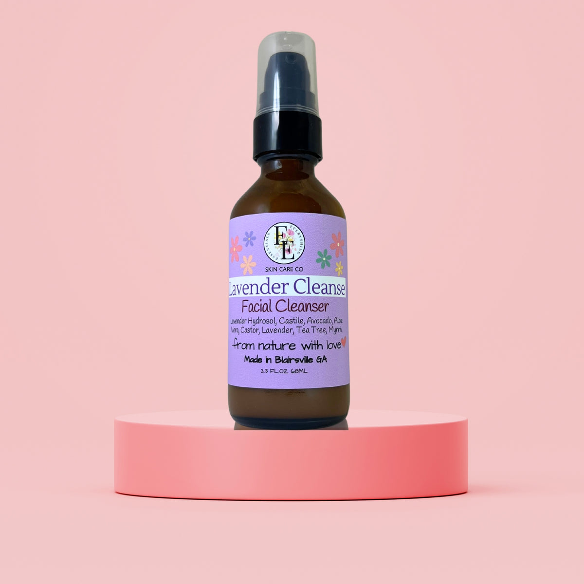 Lavender Cleanse Soothing Facial Cleanser 2 or 4 oz.