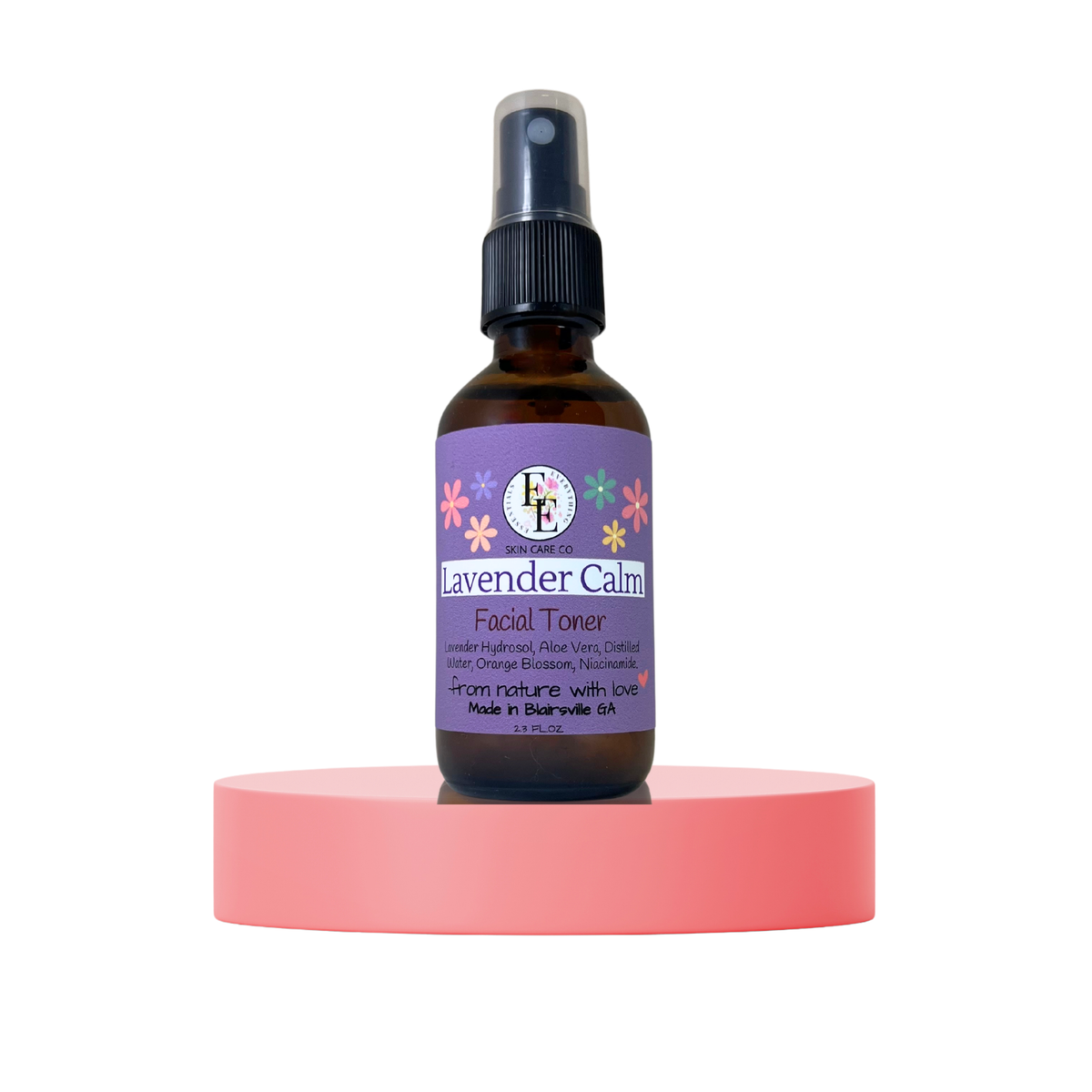Lavender Calm Soothing Facial Toner Spray 2 or 4 oz.