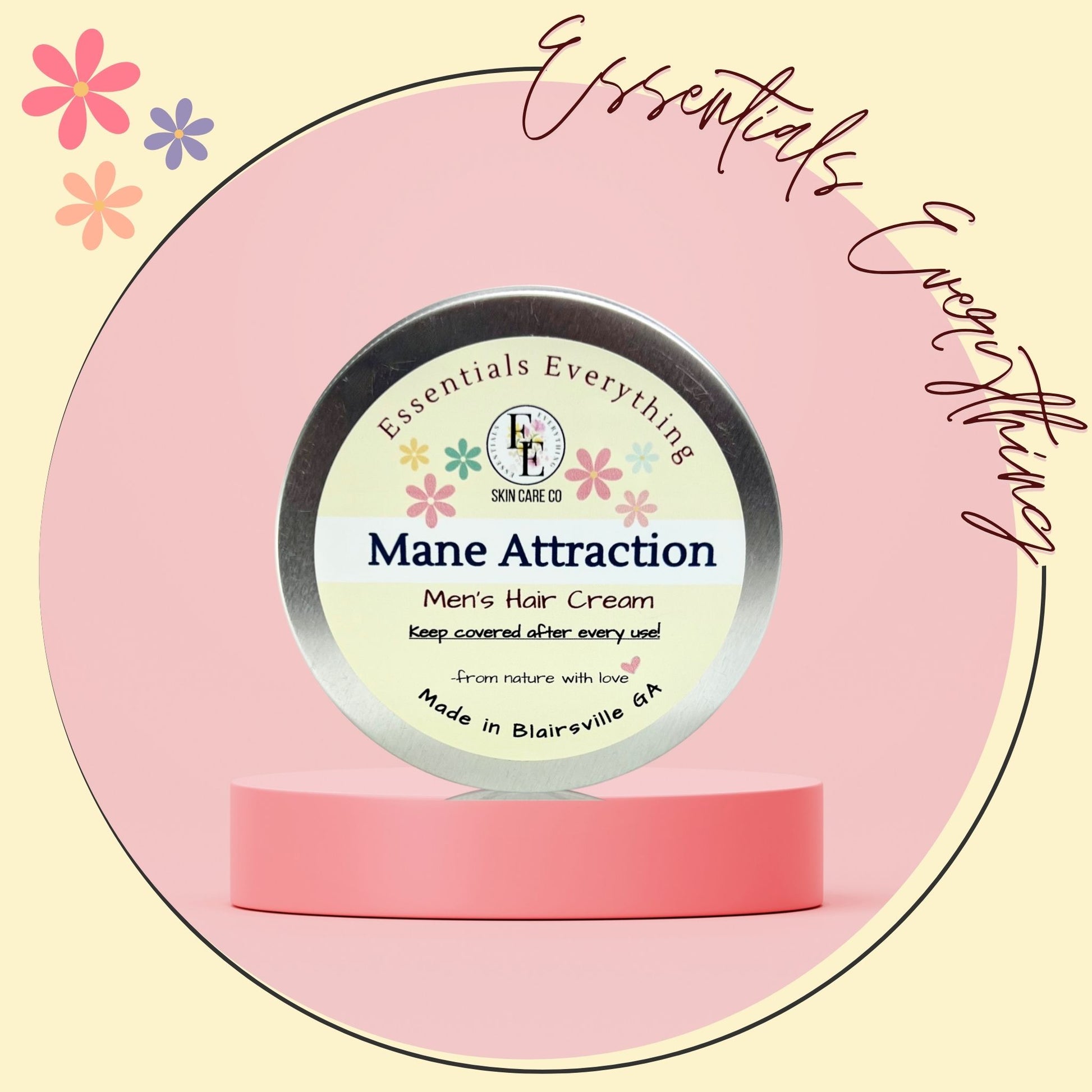 Mane Attraction - All Natural Hair Styling Conditioner for Her by Essentials Everything Skin Care Co 4 oz