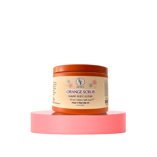 Natural Orange Exfoliating Body Sugar Scrub 8 oz