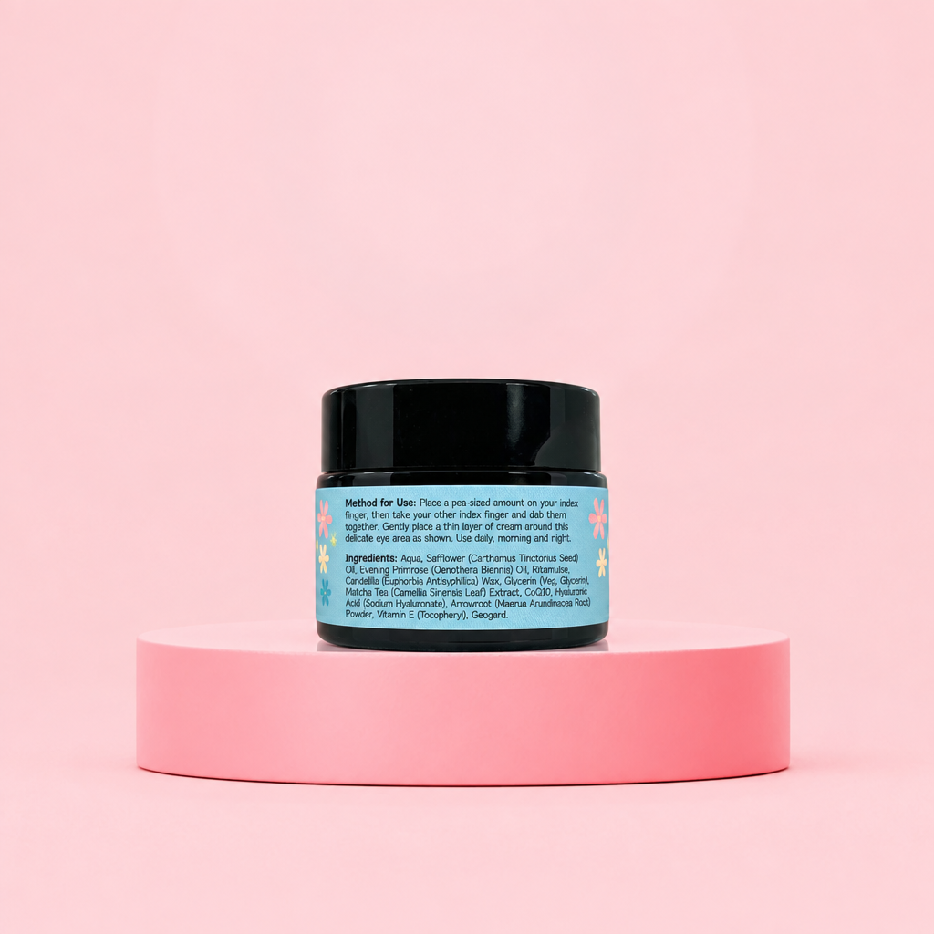 EE Cream back-label draft with ingredients and directions