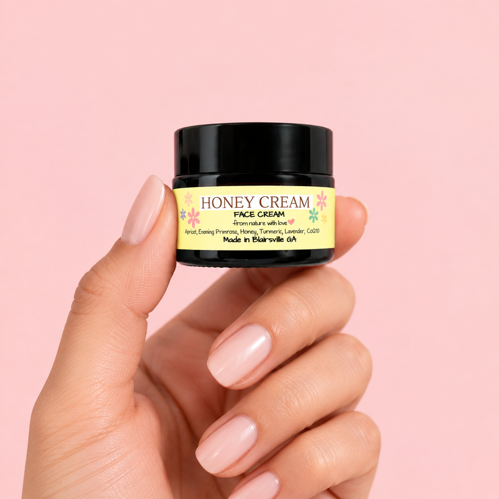 Honey Cream jar-in-hand draft