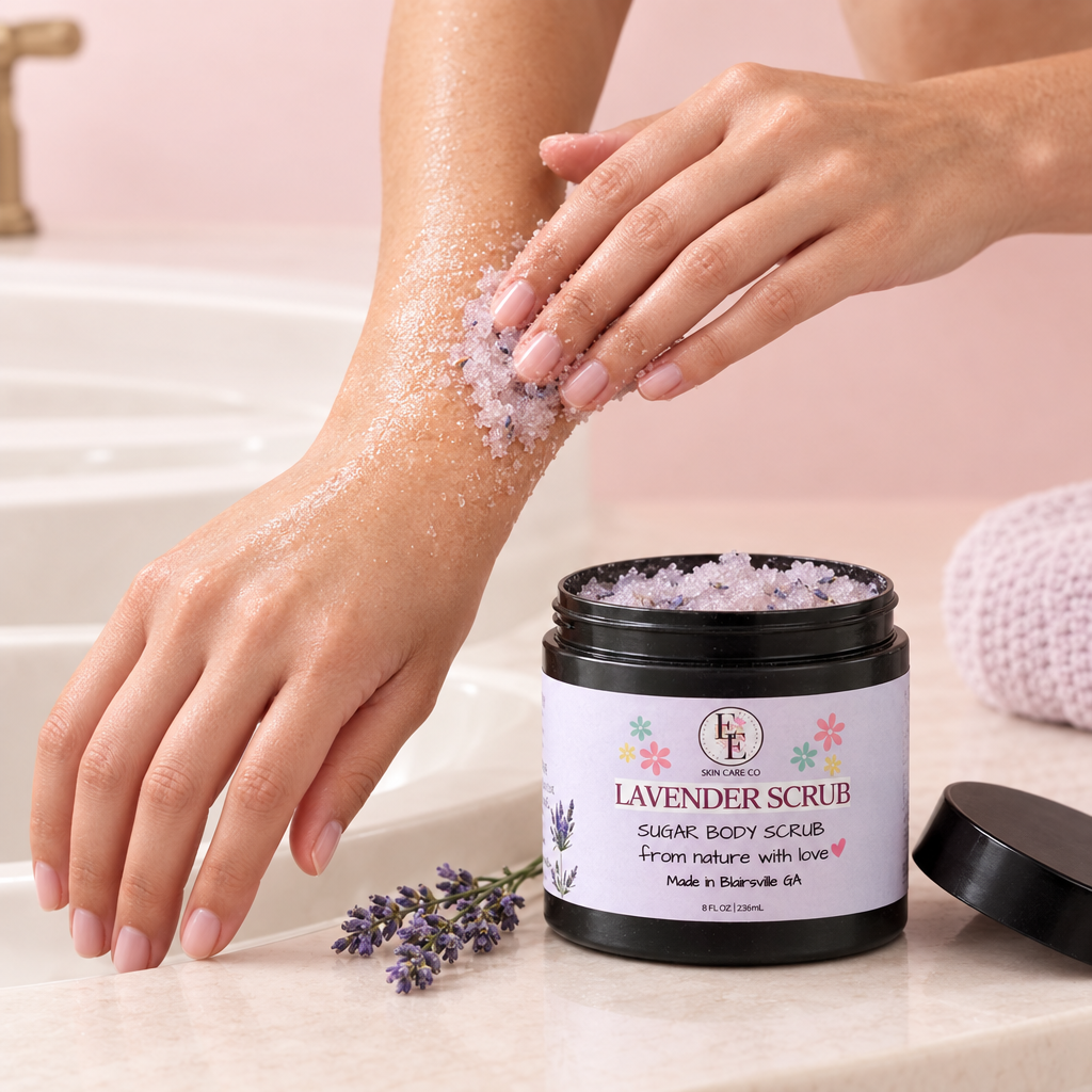 Revised Lavender Sugar Scrub body-application draft