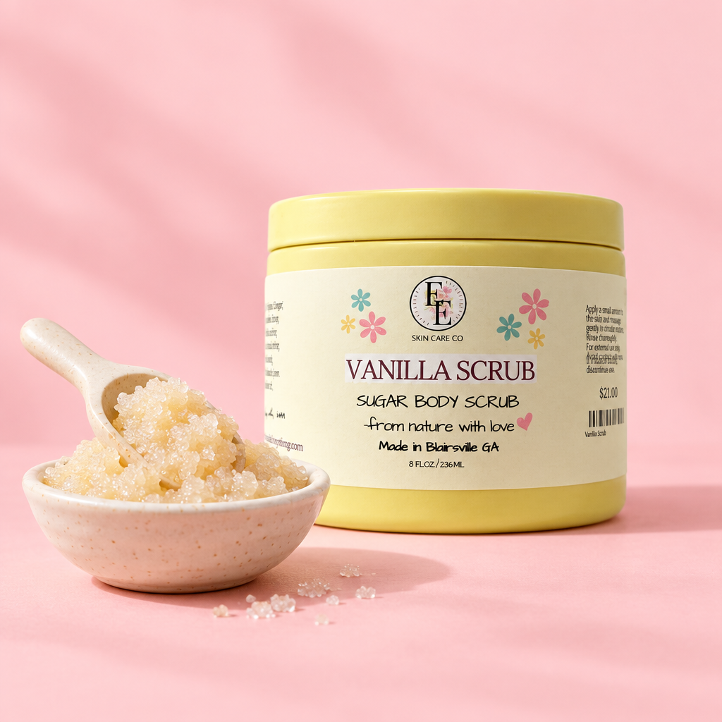 Vanilla Sugar Scrub grainy texture draft