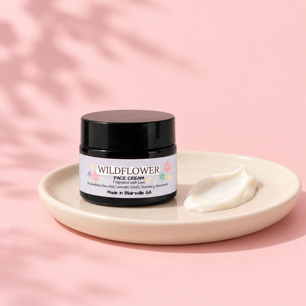 Wildflower facial cream texture draft